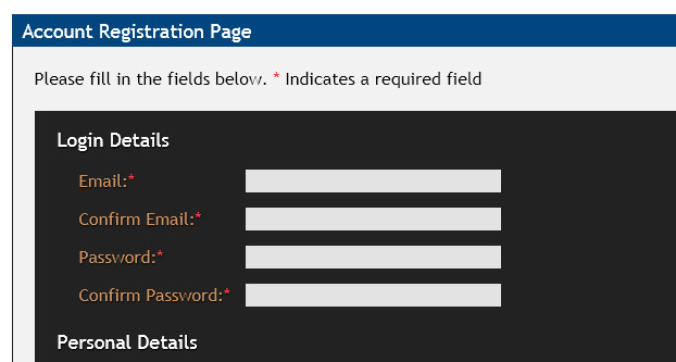 Auction view Login