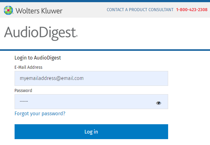 Audio Digest Login