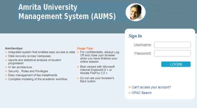 Aums Student Login