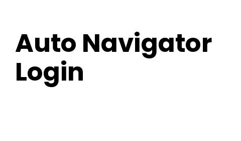 Auto Navigator Login