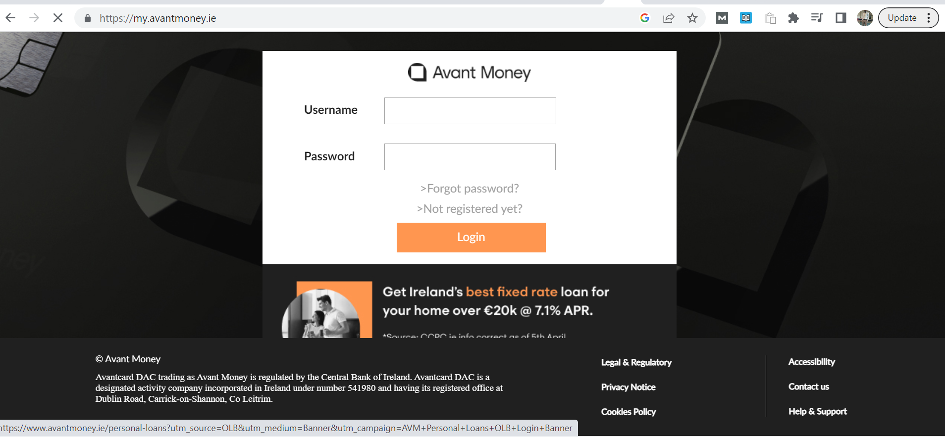 Avant Money Login