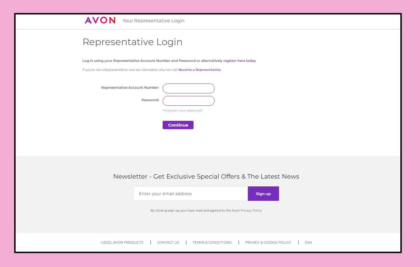 Avon Com Uk Login