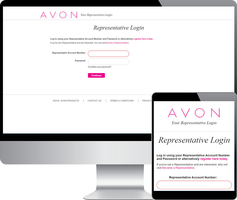 Avon Login For Existing Representative