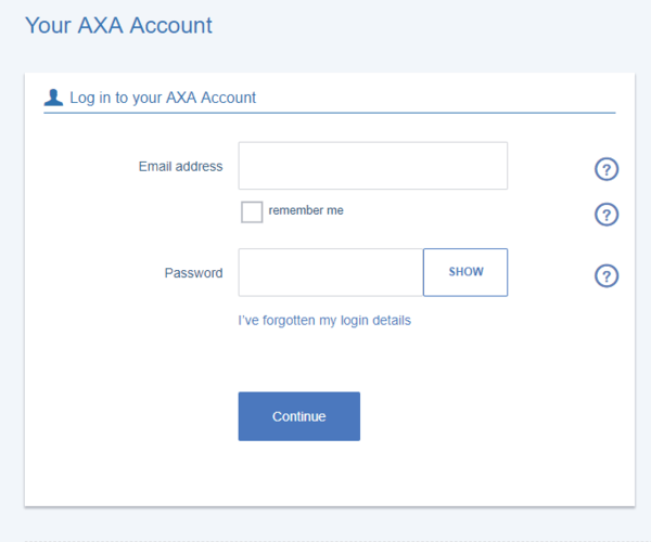 Axa Car Insurance Login