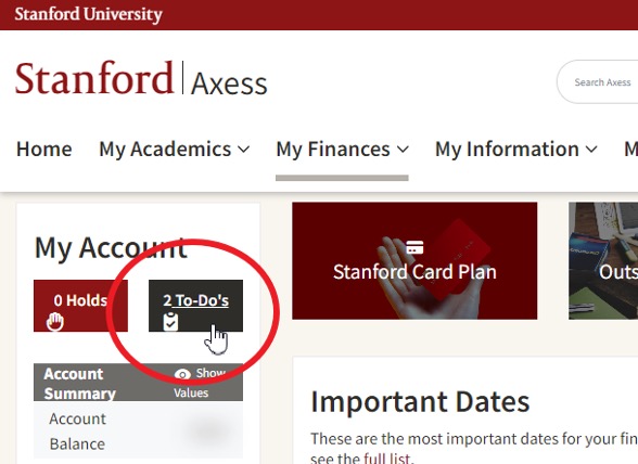 Axess Stanford Login