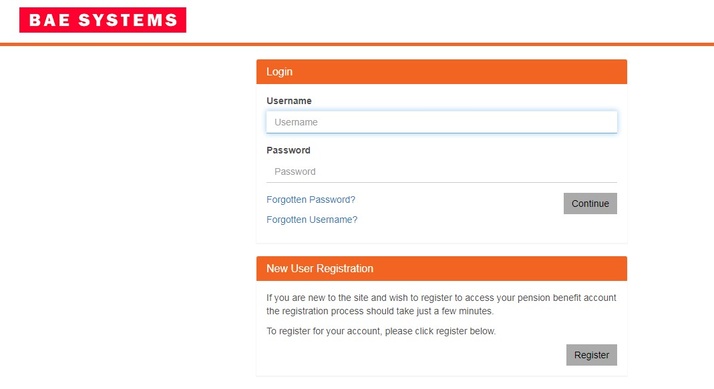 Bae Pension Login