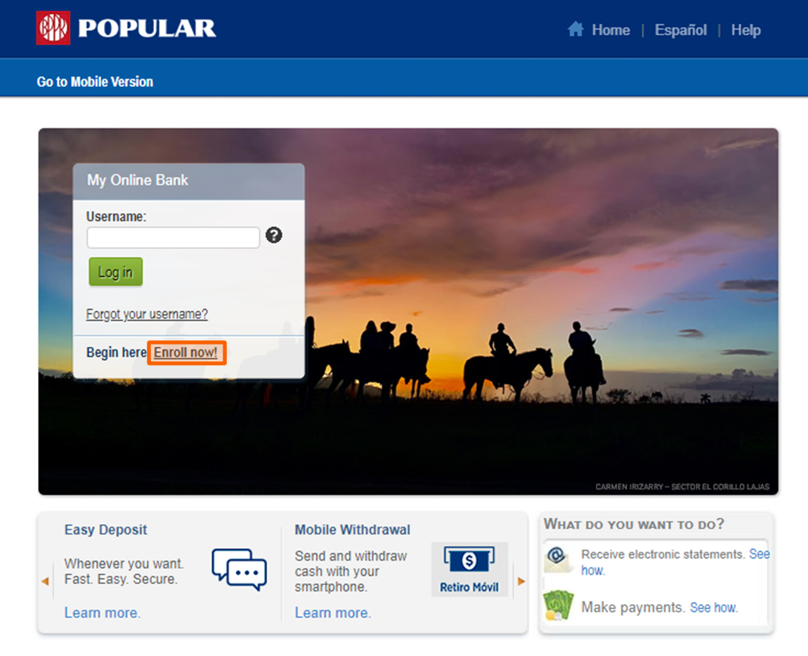 Banco Popular Online Login