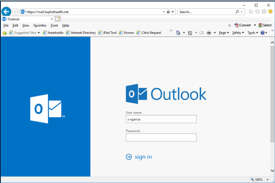 Baptist Outlook Login