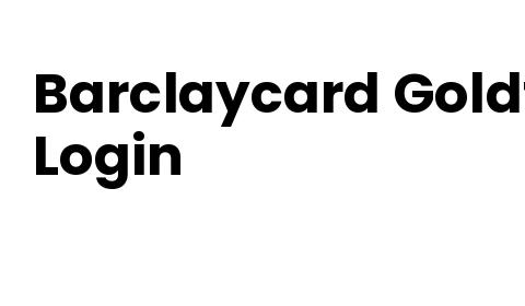 Barclaycard Goldfish Login