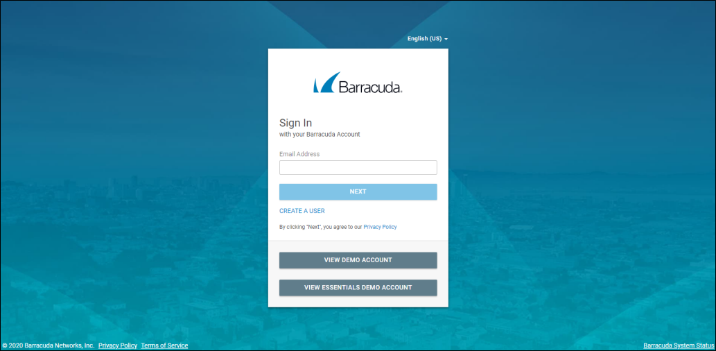 Barracuda Cloud Login