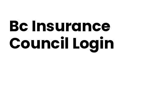 Bc Insurance Council Login