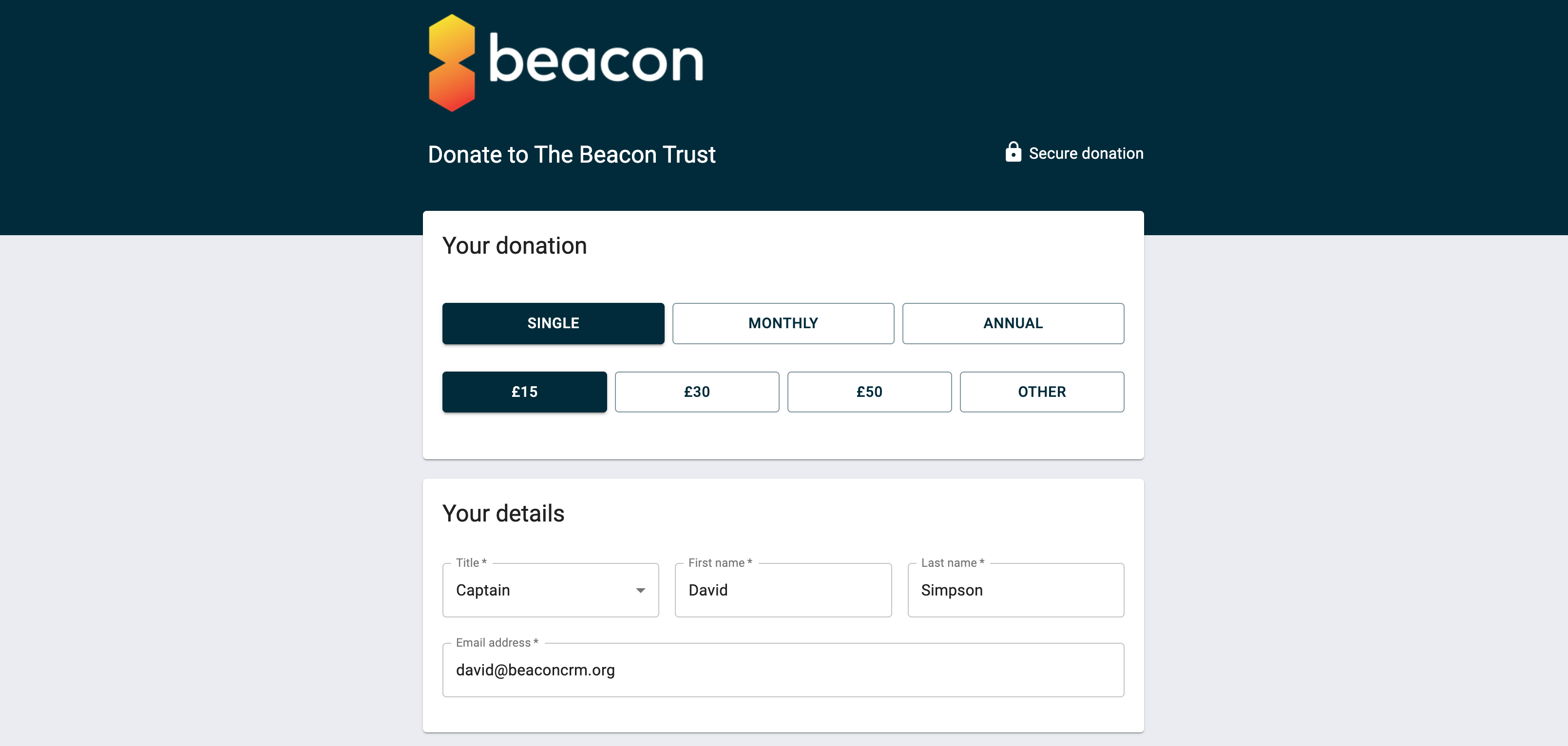 Beacon Provider Login