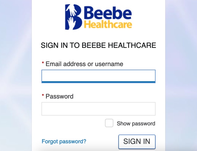 Beebe Portal Login