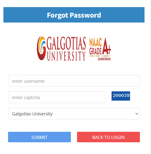 Forgotten Username or Password