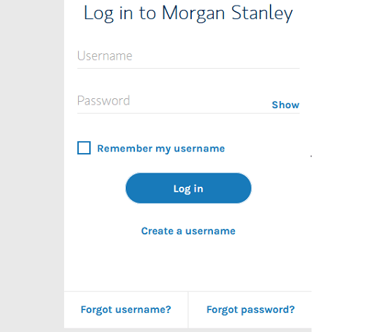 Morgan Stanley Client Login