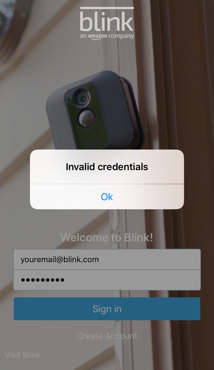 Blink Camera Login