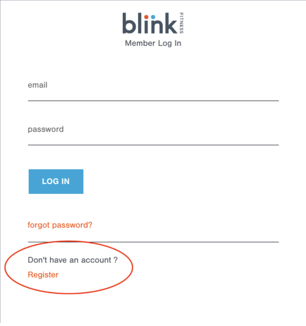 Blink Fitness Login