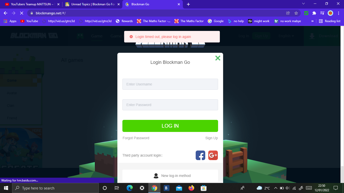 Blockman Go Login