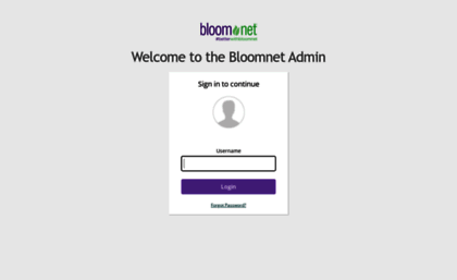 Bloomnet Admin Login