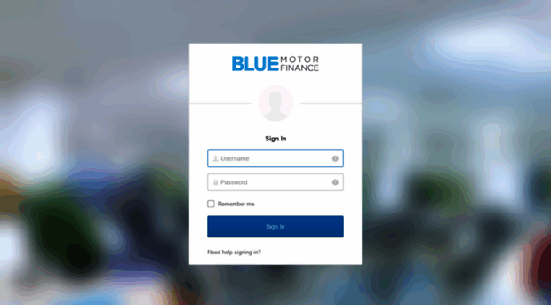 Blue Motor Login