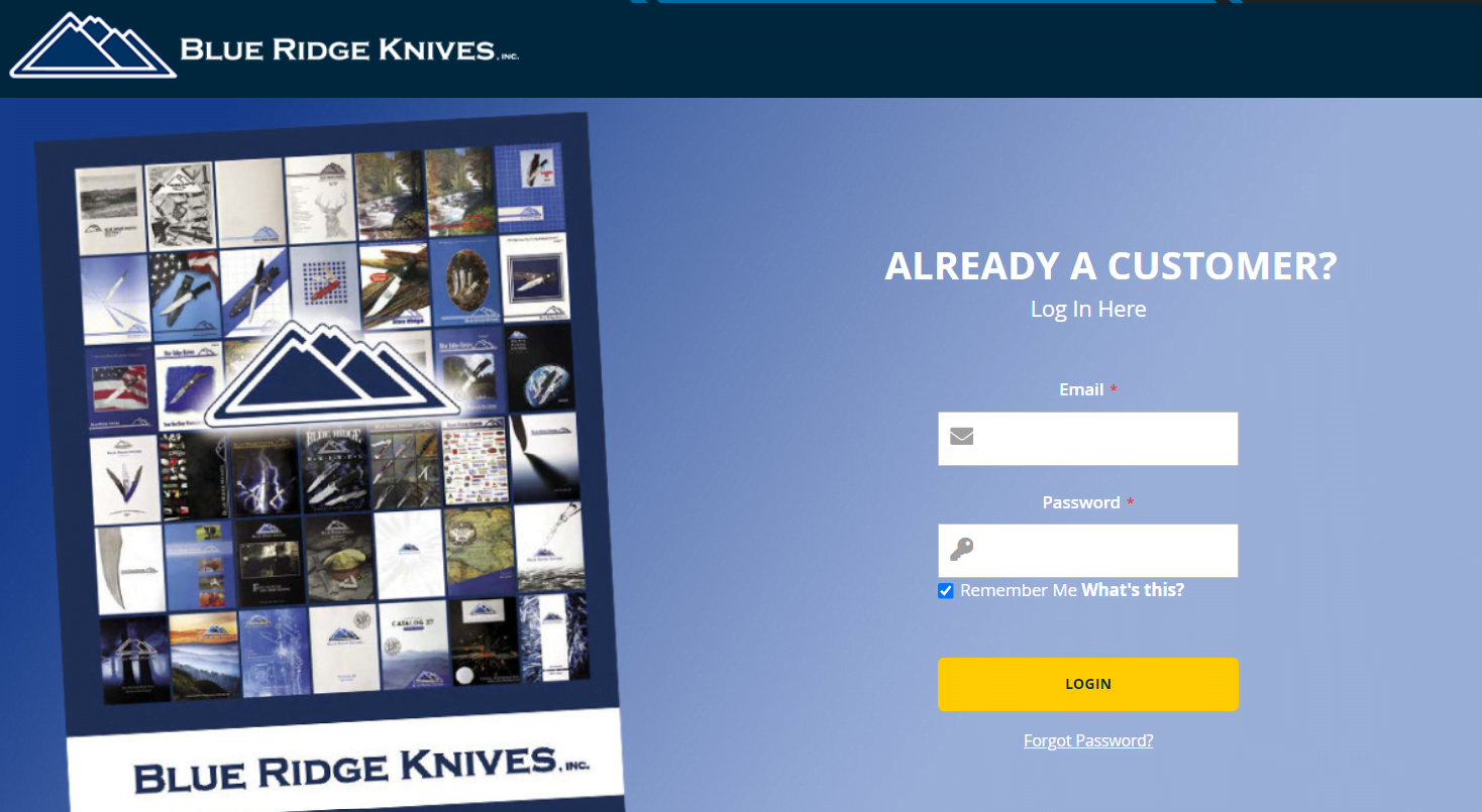 Blue Ridge Knives Login