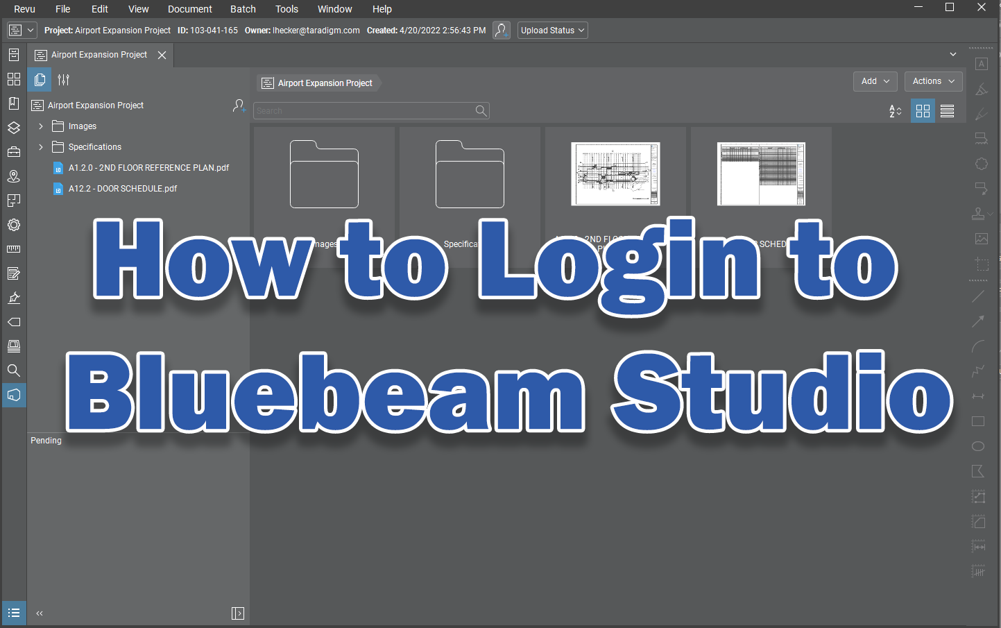 Bluebeam Studio Login