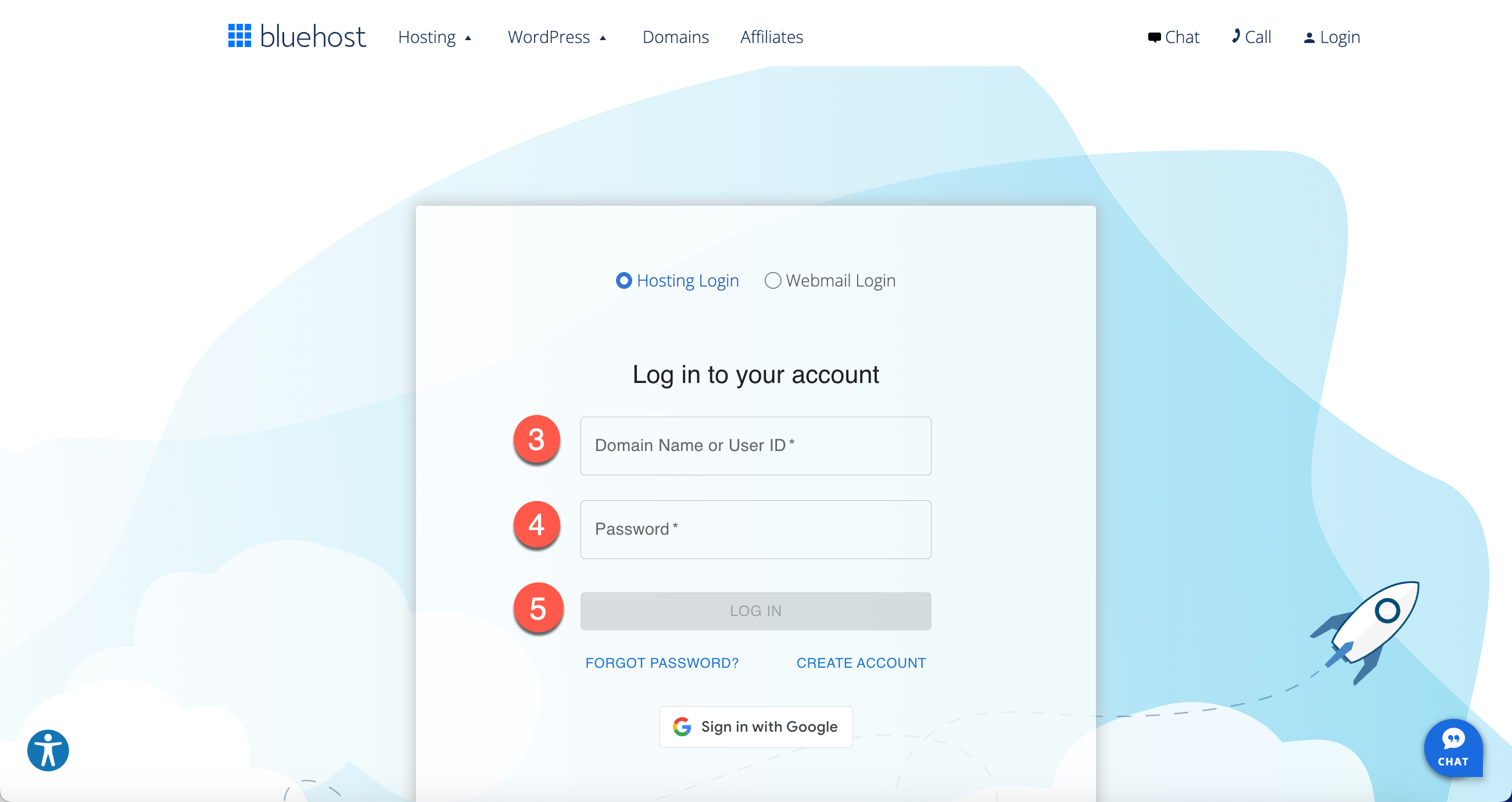 Bluehost Email Login