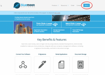 Bluemoon Forms Login