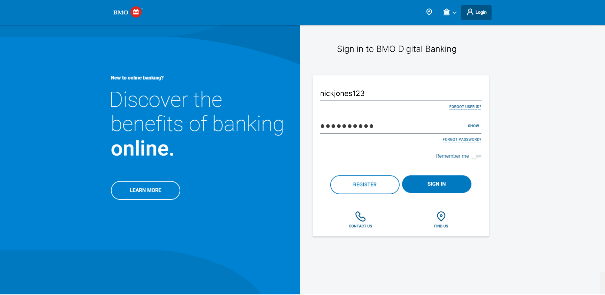 Bmo En Ligne Login