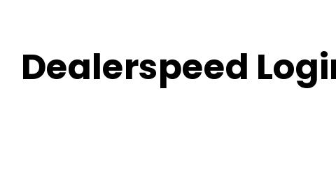 Bmw Dealerspeed Login