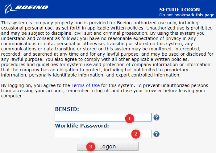 Boeing Login Worklife