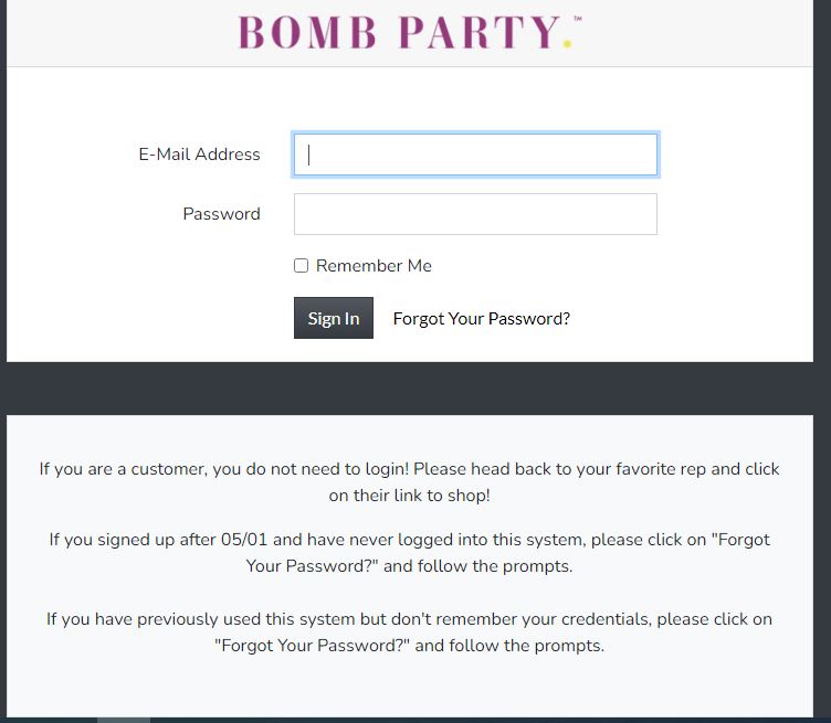 Bombparty Login