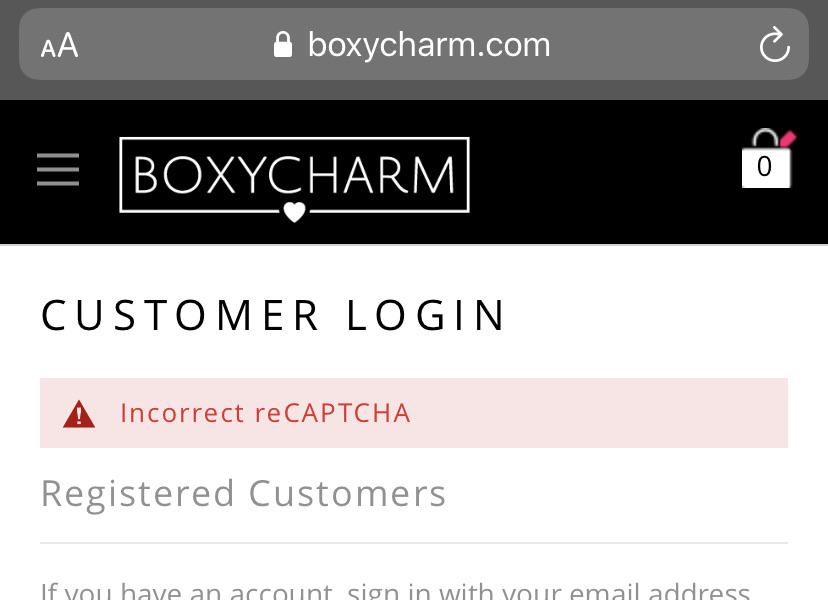 Boxy Charm Login