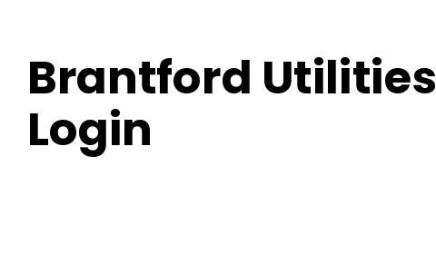 Brantford Utilities Login