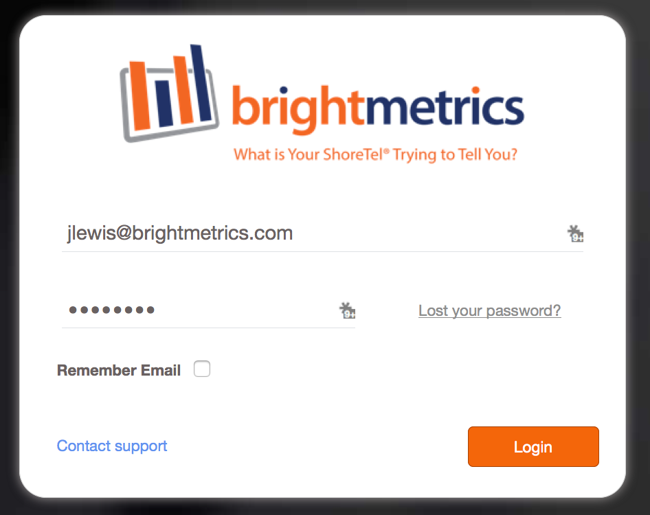 Bright Metrics Login