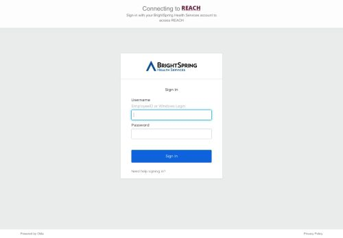 Brightspring Reach Login