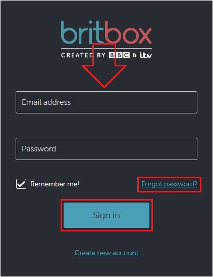 Britbox Account Login