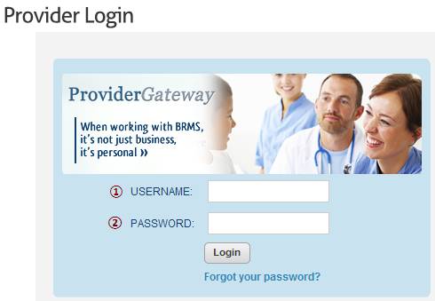 Brms Provider Login