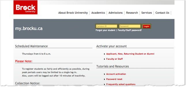 Brock U Login