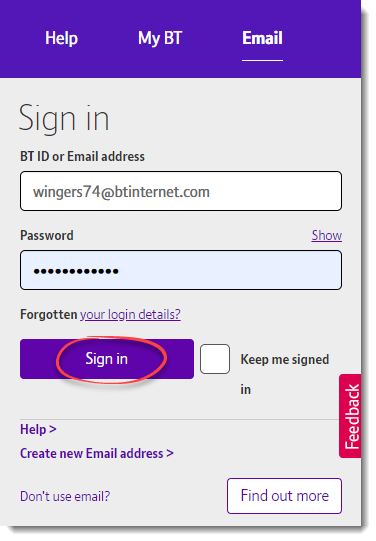 Bt Yahoo Login Uk