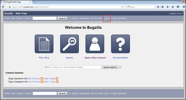 Bug Zilla Login
