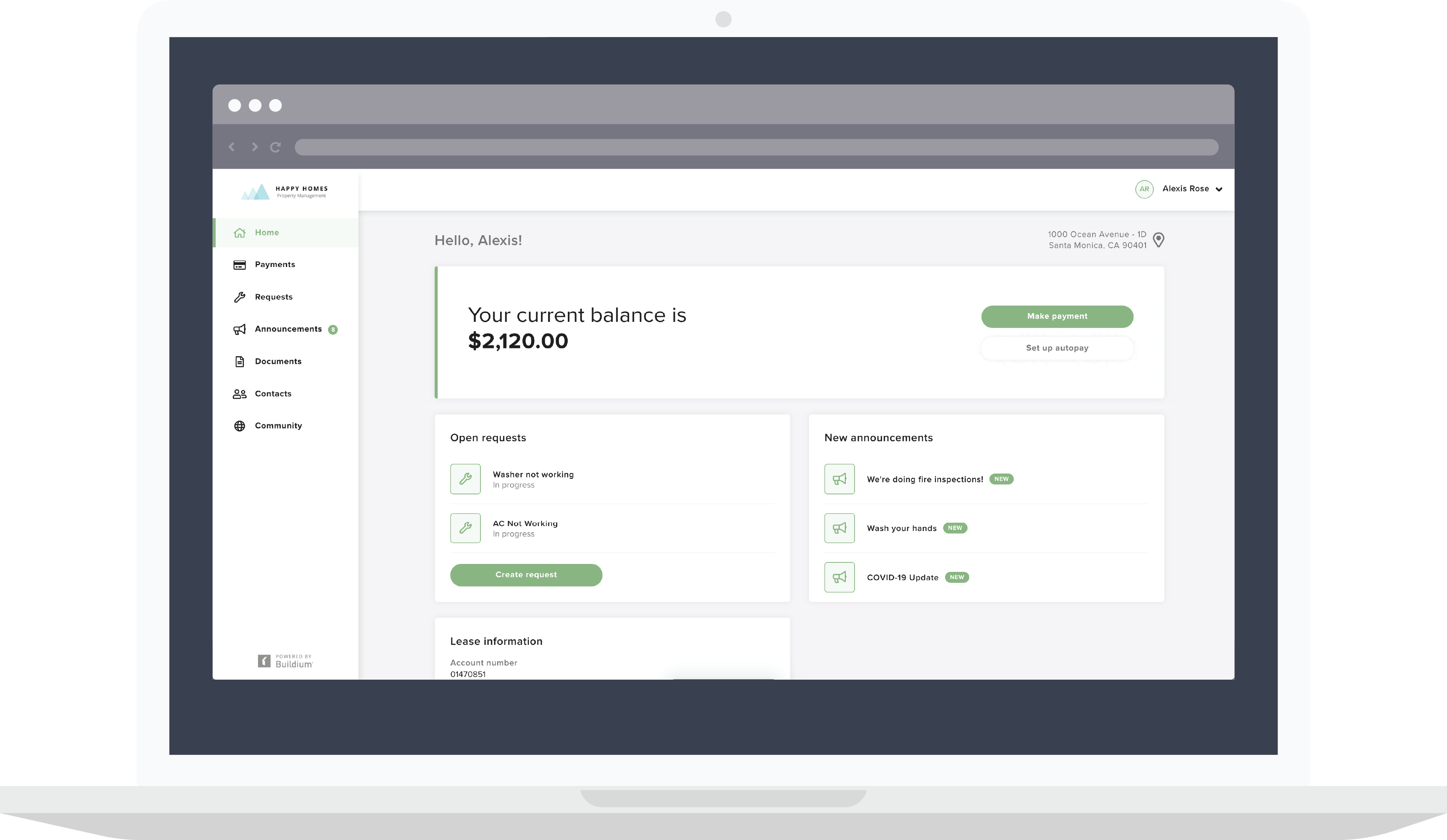 Buildium Login Tenant