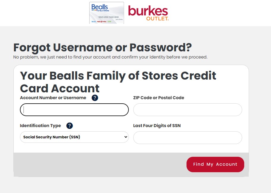 Burkes Outlet Credit Card Login