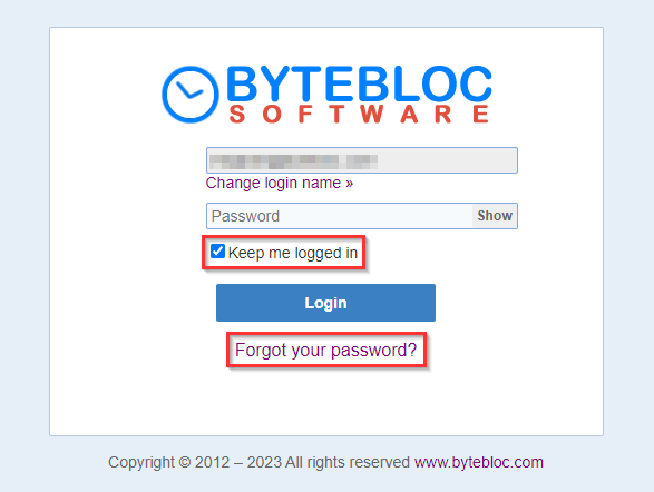 Bytebloc Login