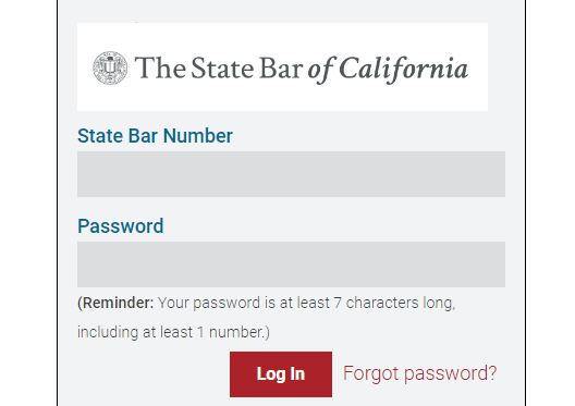 Cal Bar Login