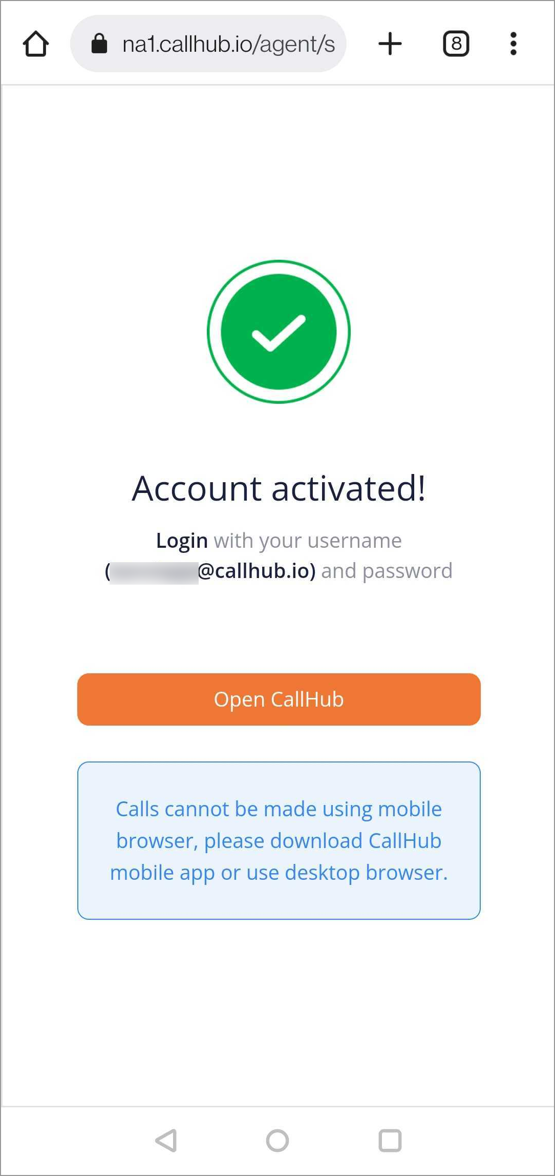 Call Hub Login