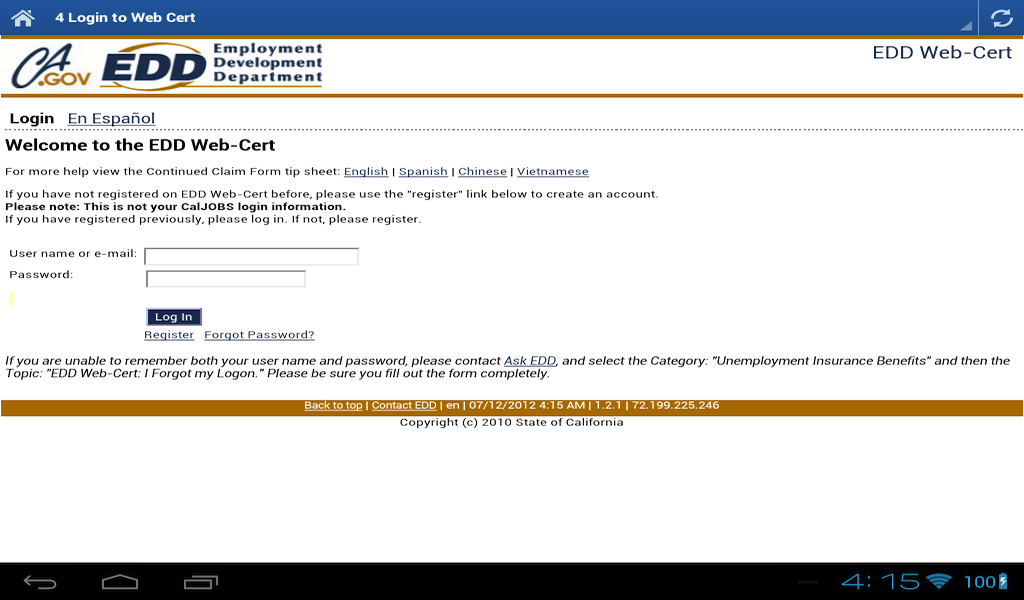 Calsc Login