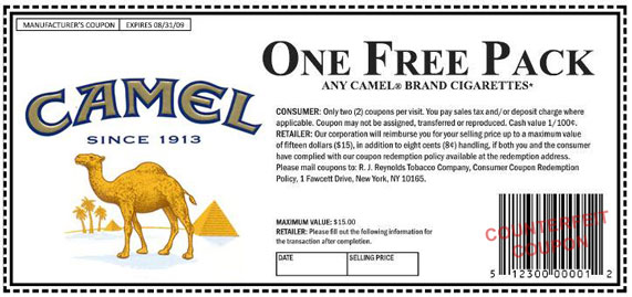 Camel Coupons Login