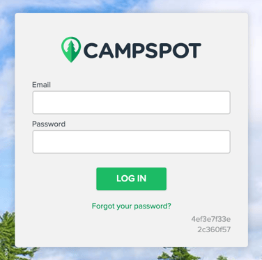 Campspot Admin Login