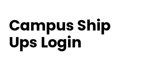 Campus Ship Login